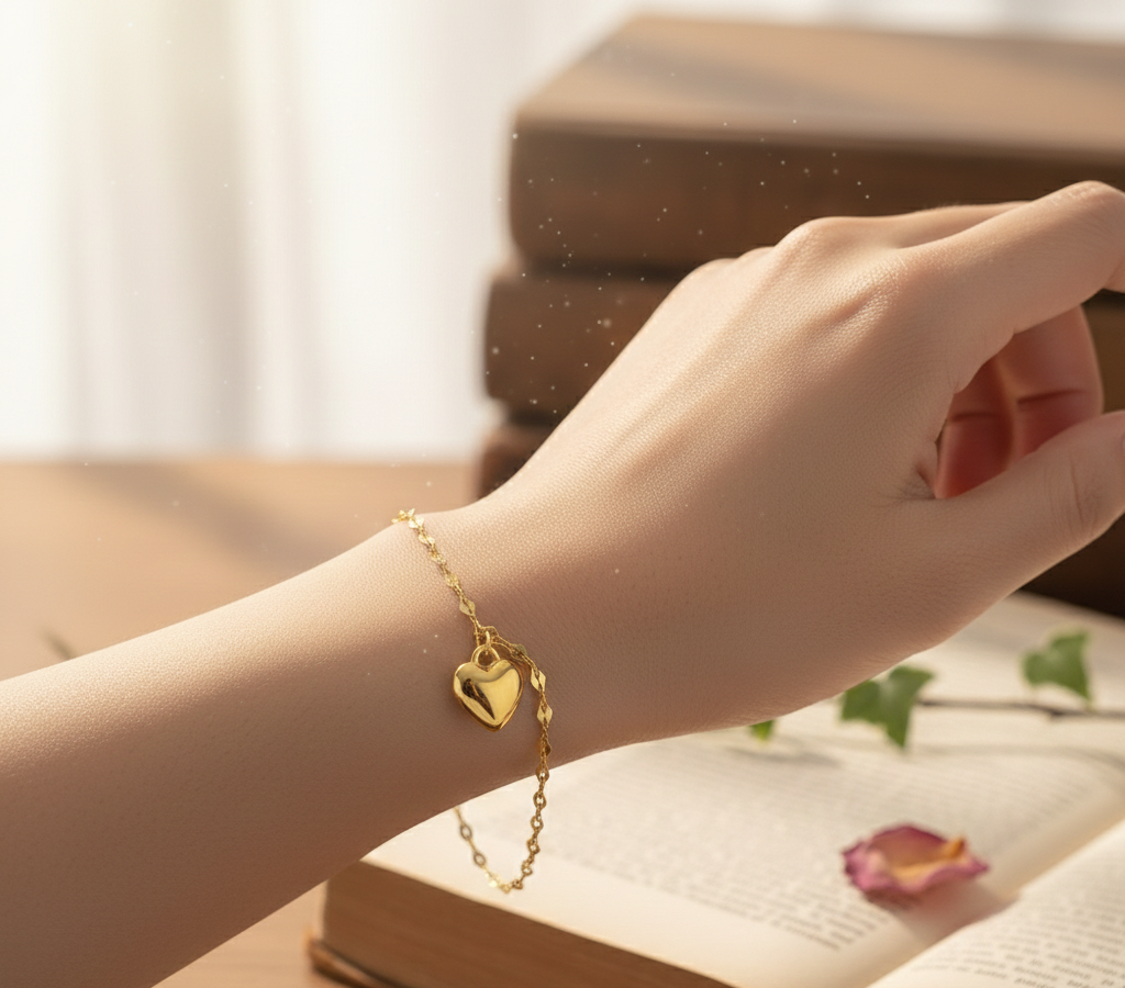 Pulsera "Acero Amor Eterno" DEVORA | Brazalete de Corazón Trendy