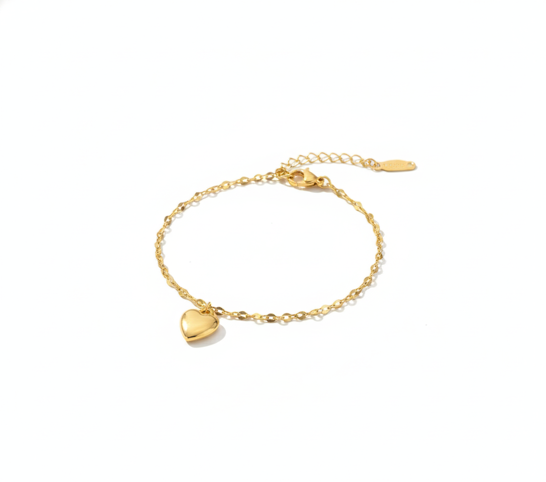 Pulsera "Acero Amor Eterno" DEVORA | Brazalete de Corazón Trendy