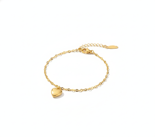 Pulsera "Acero Amor Eterno" DEVORA | Brazalete de Corazón Trendy