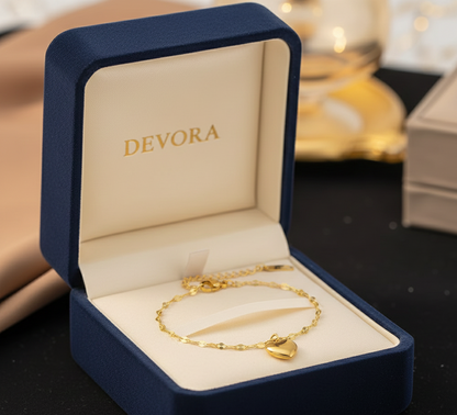 Pulsera "Acero Amor Eterno" DEVORA | Brazalete de Corazón Trendy