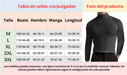 Mario - Camiseta de manga larga, cuello alto